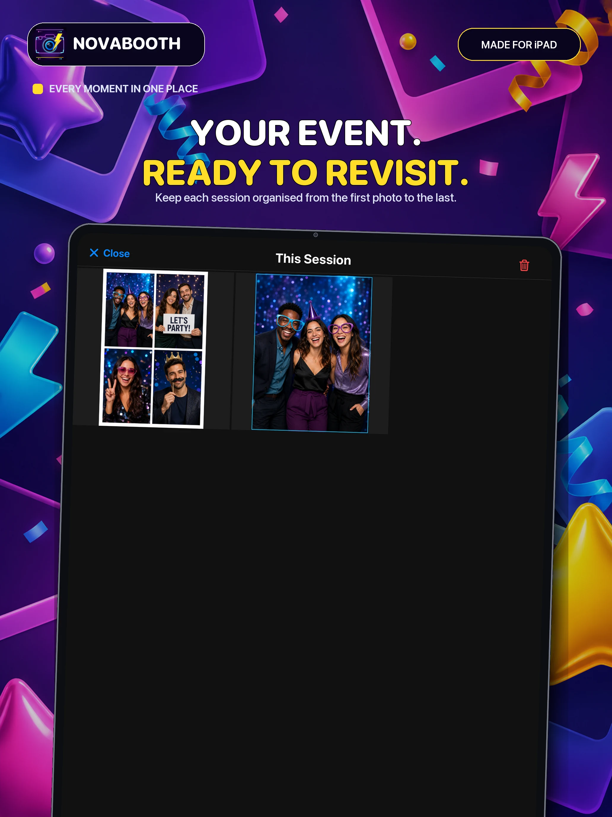 NovaBooth event session gallery